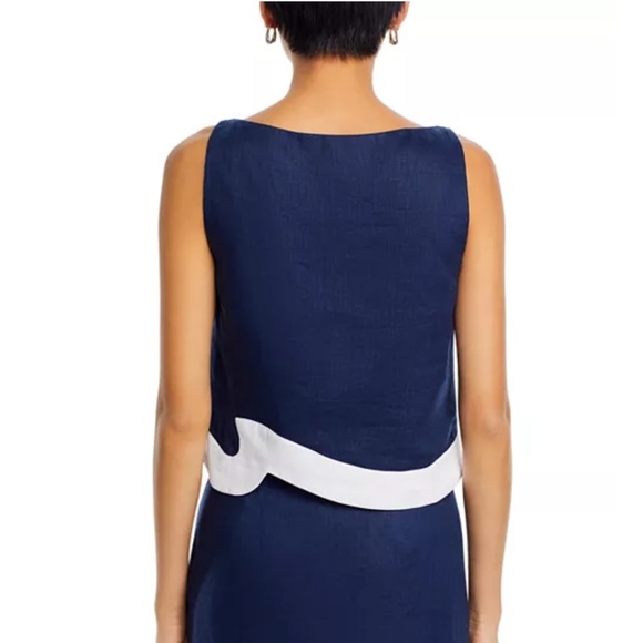 STAUD Raphael Linen Wave top - Picture 2 of 9